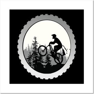 ciclista de montaña mtblife Posters and Art